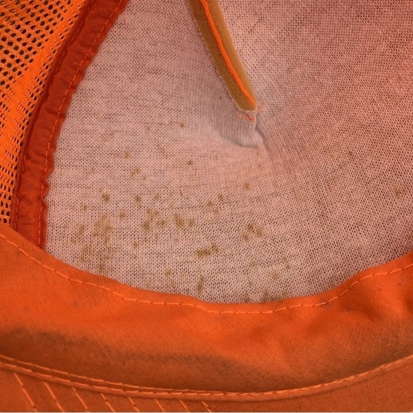 Vintage Coon Hunter Cap Neon Hunting Orange Official Hat SnapBack Trucker - Picture 7 of 7